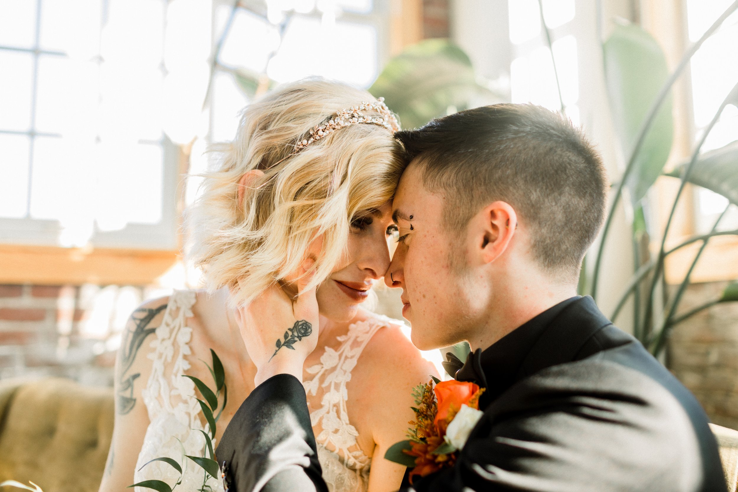 Fall Wedding at Tinker House in Downtown Indy